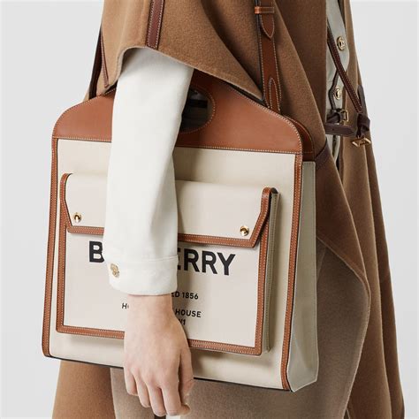 burberry pocket tote